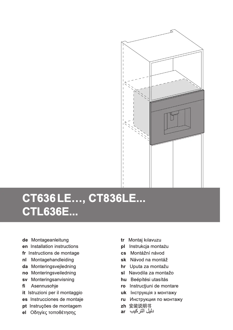Image de la première page du manuel de l'appareil CTL636EB1