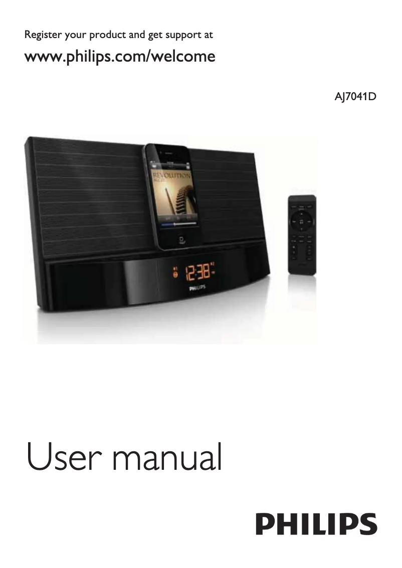 Image de la première page du manuel de l'appareil AJ7041D