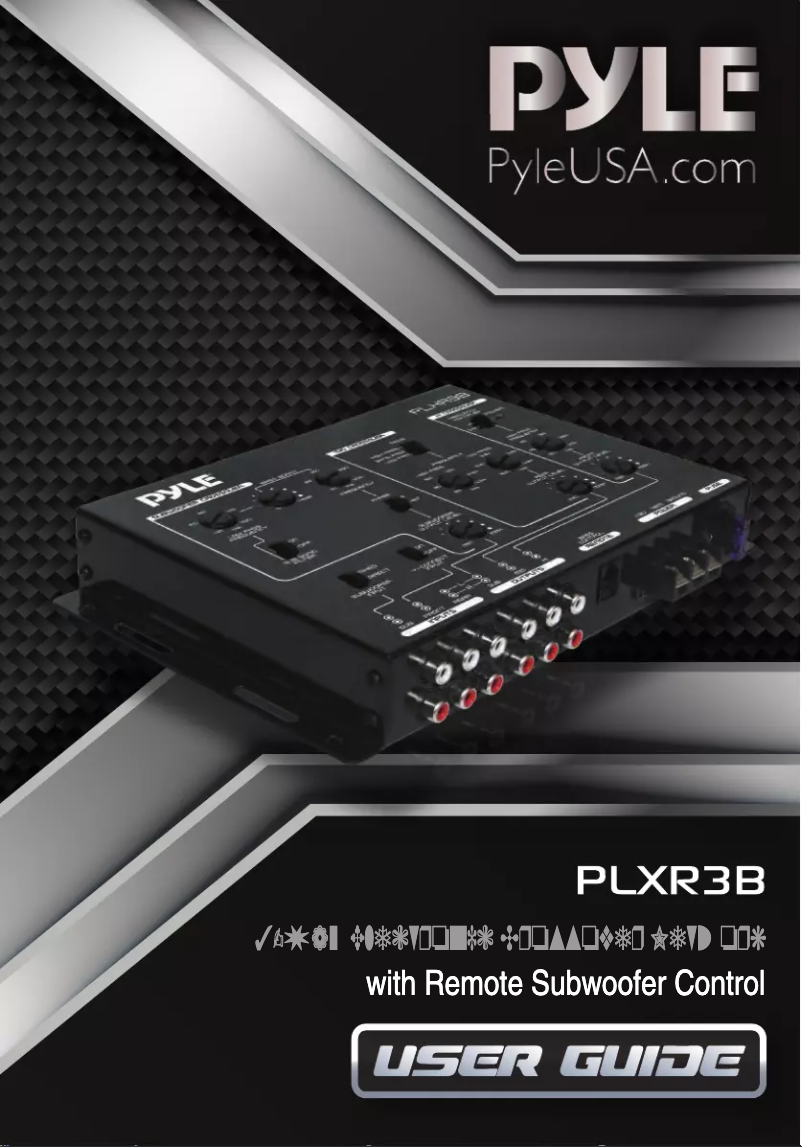 Image de la première page du manuel de l'appareil PLXR3B