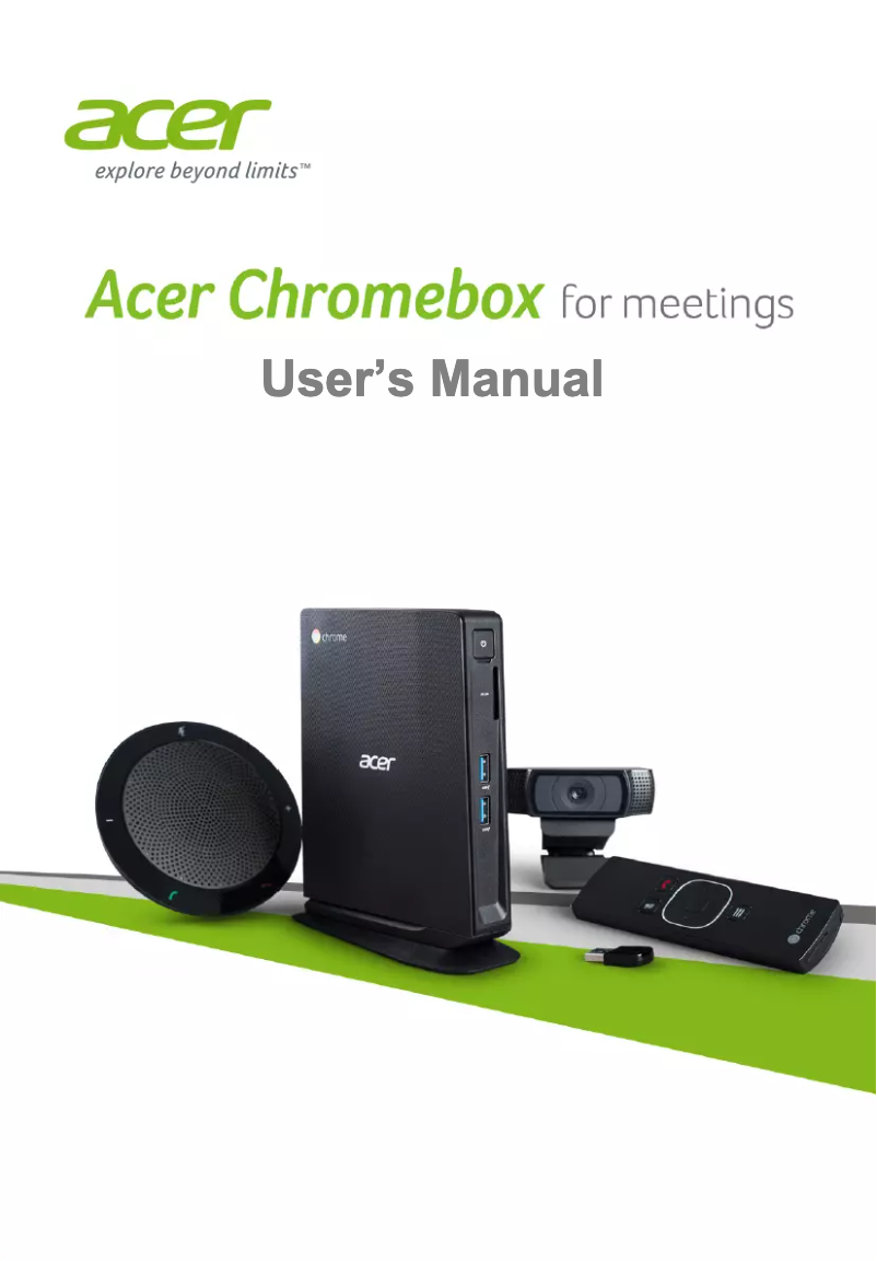 Page n°1 - Manuel utilisateur Acer Chromebox for Meetings CXV2