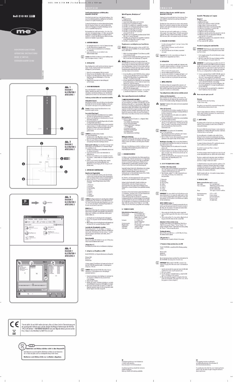Page n°1 - Manuel utilisateur m-e Bell 210