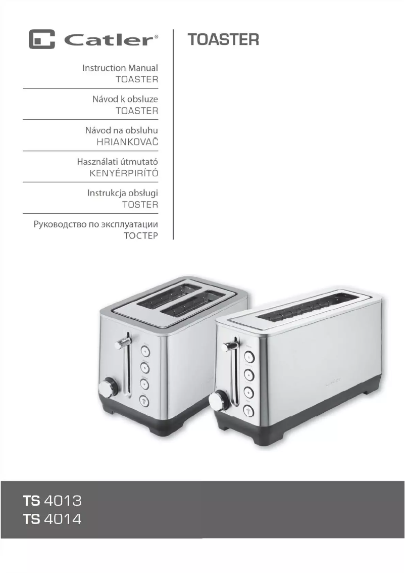 Page n°1 - Manuel utilisateur Catler TS 4014