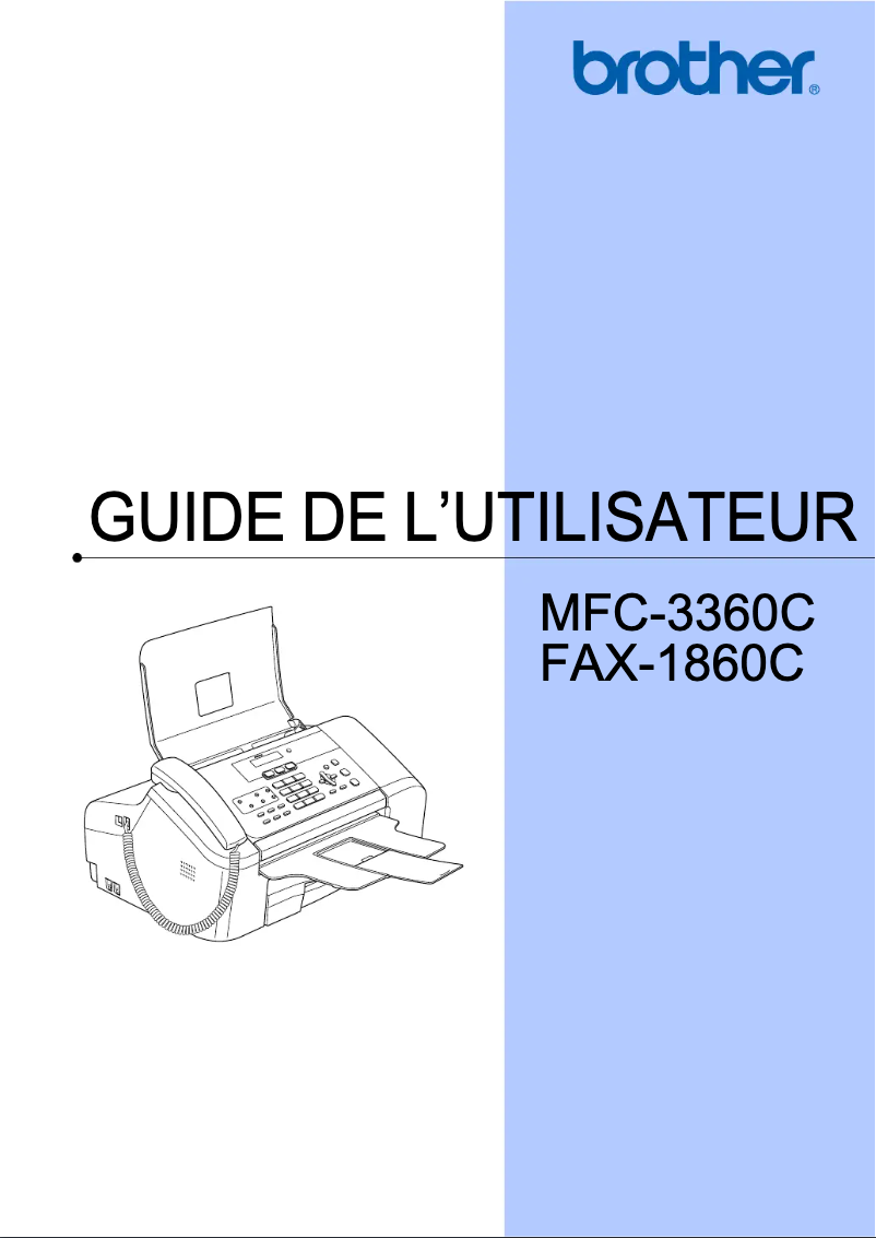 Page 1 de la notice Manuel utilisateur Brother MFC-3360C