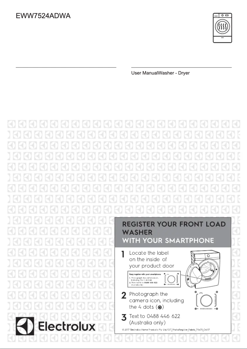 Page 1 de la notice Mode d'emploi Electrolux EWW7524ADWA