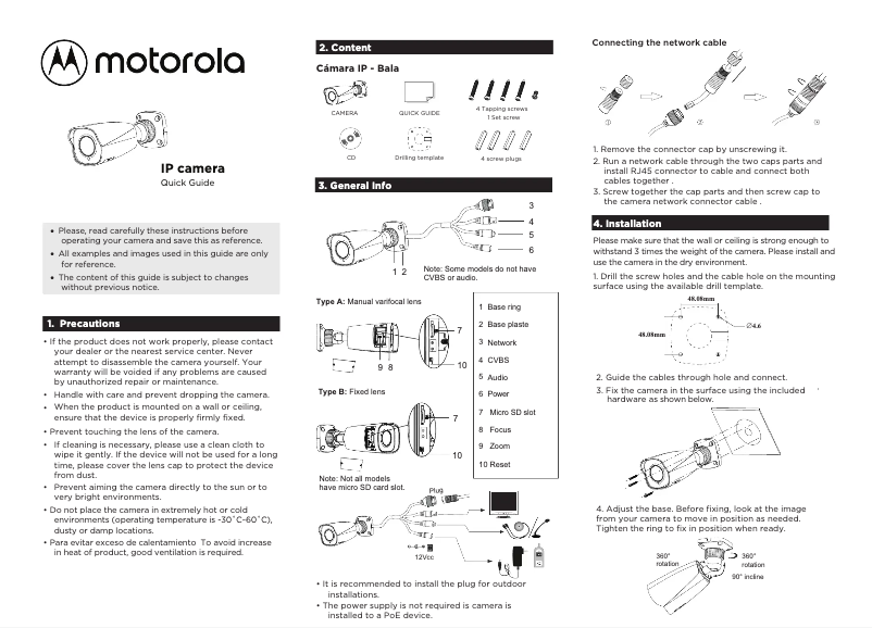 Page n°1 - Manuel utilisateur Motorola MTIBM055711
