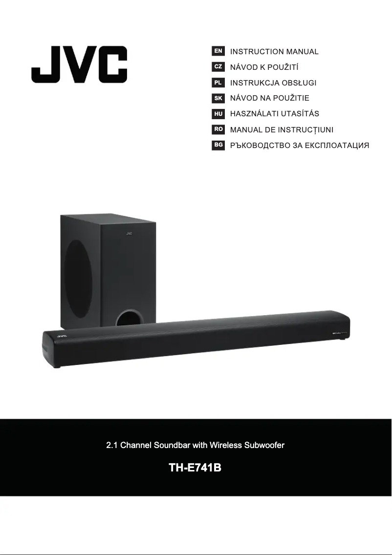 Page 1 de la notice Manuel utilisateur JVC TH-E741B