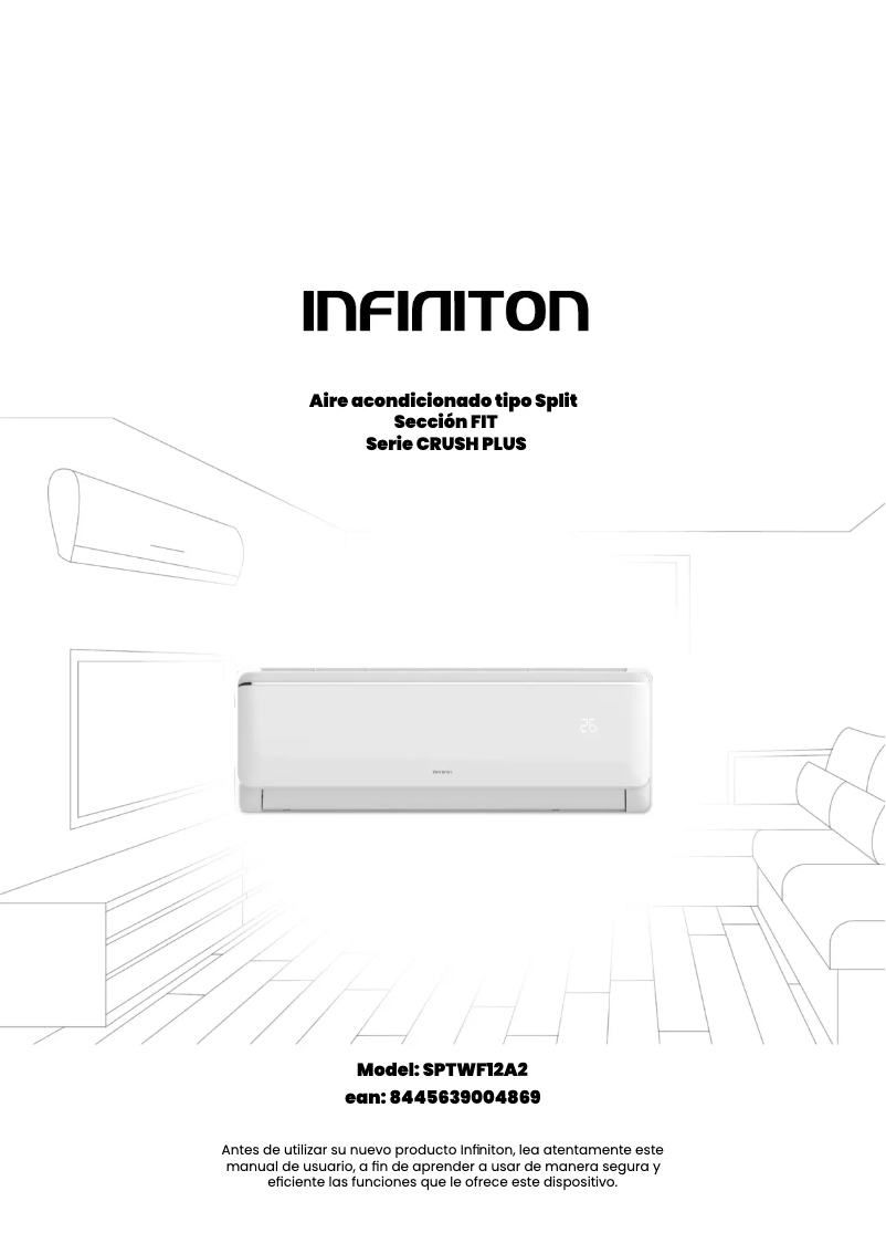 Page n°1 - Manuel utilisateur Infiniton SPTWF12A2