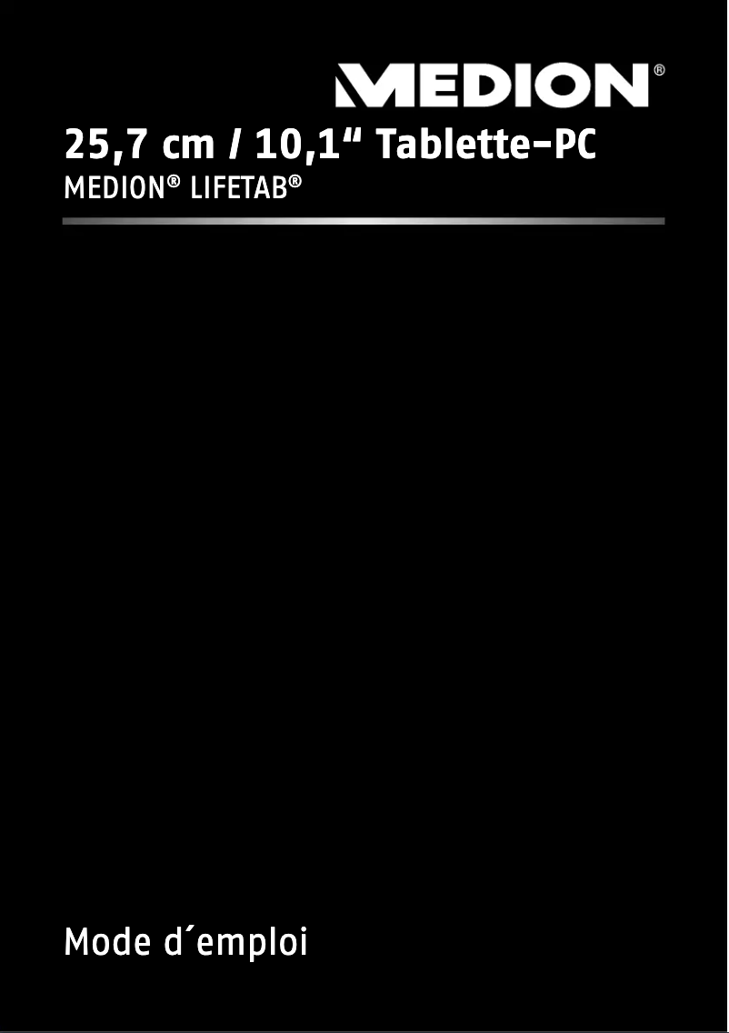 Page 1 de la notice Manuel utilisateur Medion Lifetab E10316 (MD 98516)