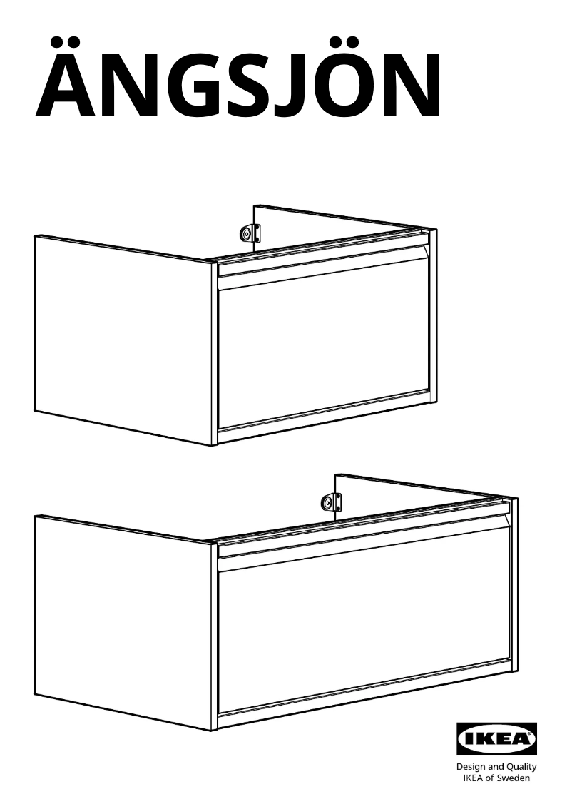 Page 1 de la notice Manuel utilisateur Ikea ÄNGSJÖN 205.353.84