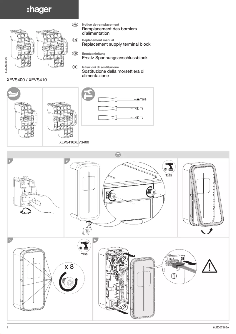 Image de la première page du manuel de l'appareil XEVS410