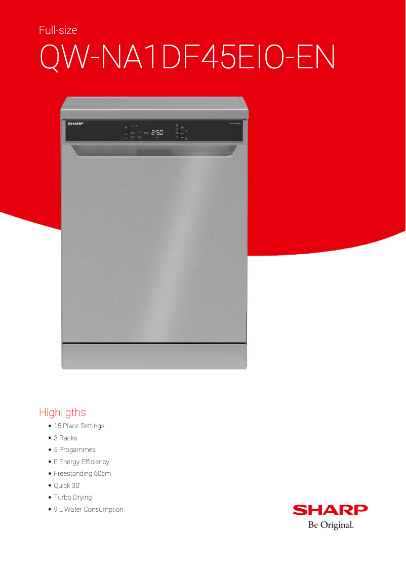 Page n°1 - Fiche technique Sharp QW-NA1DF45EIO-EN