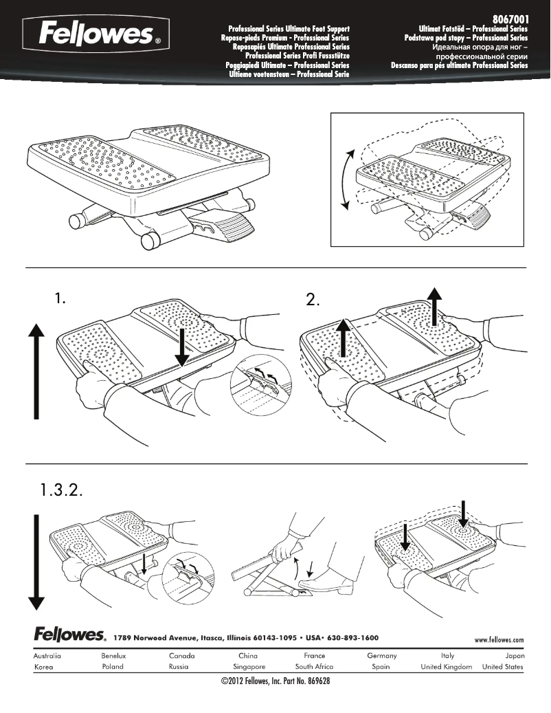 Page 1 de la notice Manuel utilisateur Fellowes 8067001