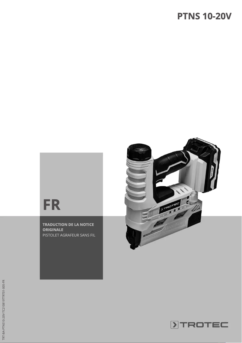 Page n°1 - Manuel utilisateur Trotec PTNS 10-20V