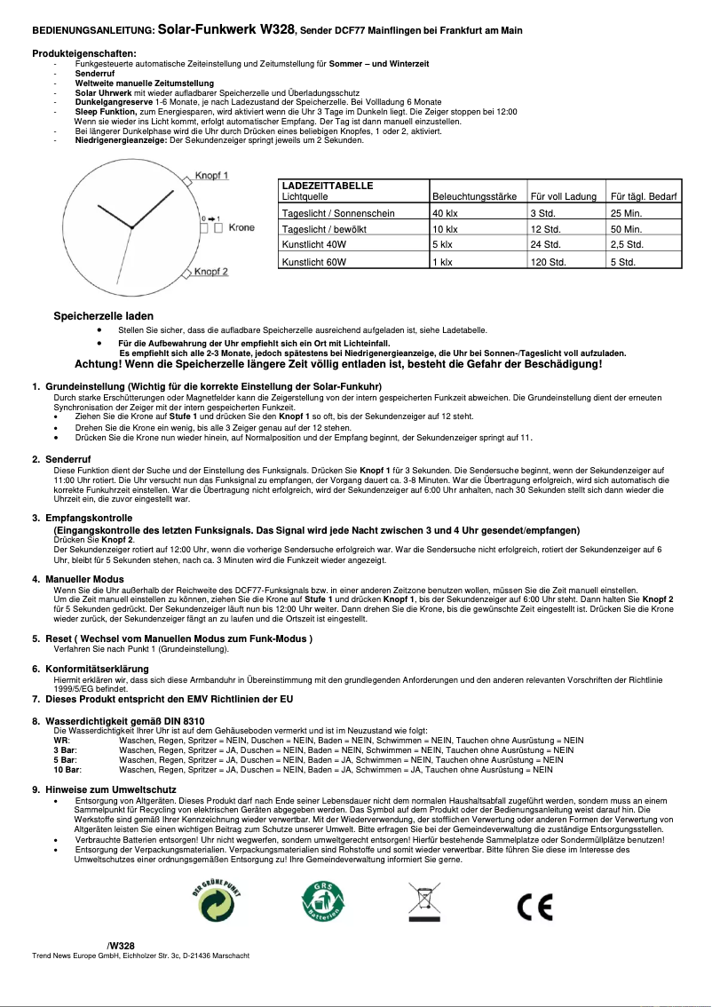 Page 1 de la notice Manuel utilisateur ETT Atacama
