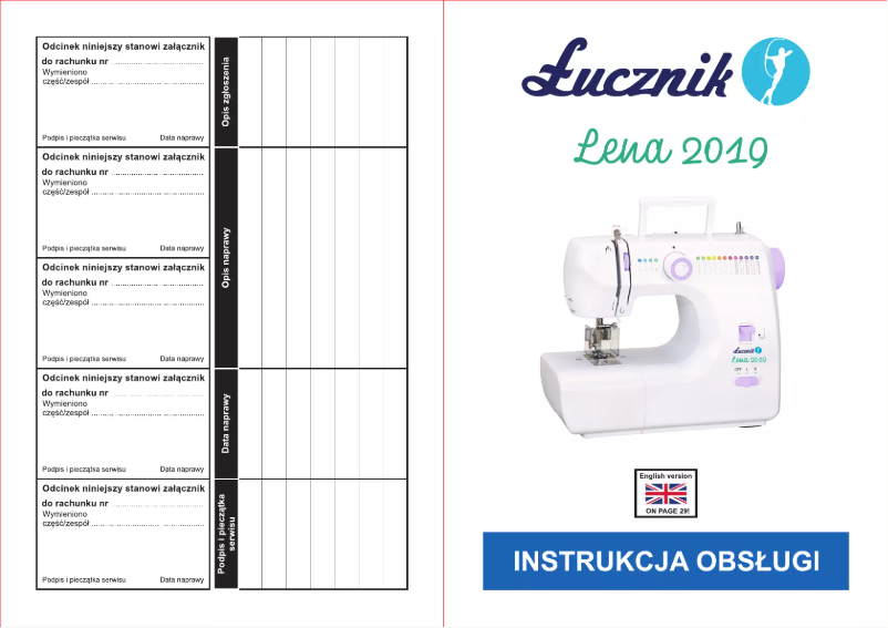 Page 1 de la notice Manuel utilisateur Łucznik Lena 2019