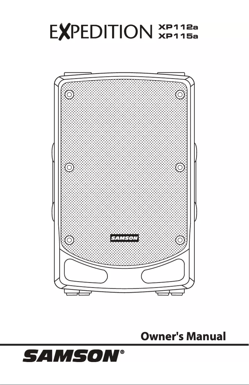 Page 1 de la notice Manuel utilisateur Samson Expedition XP115A