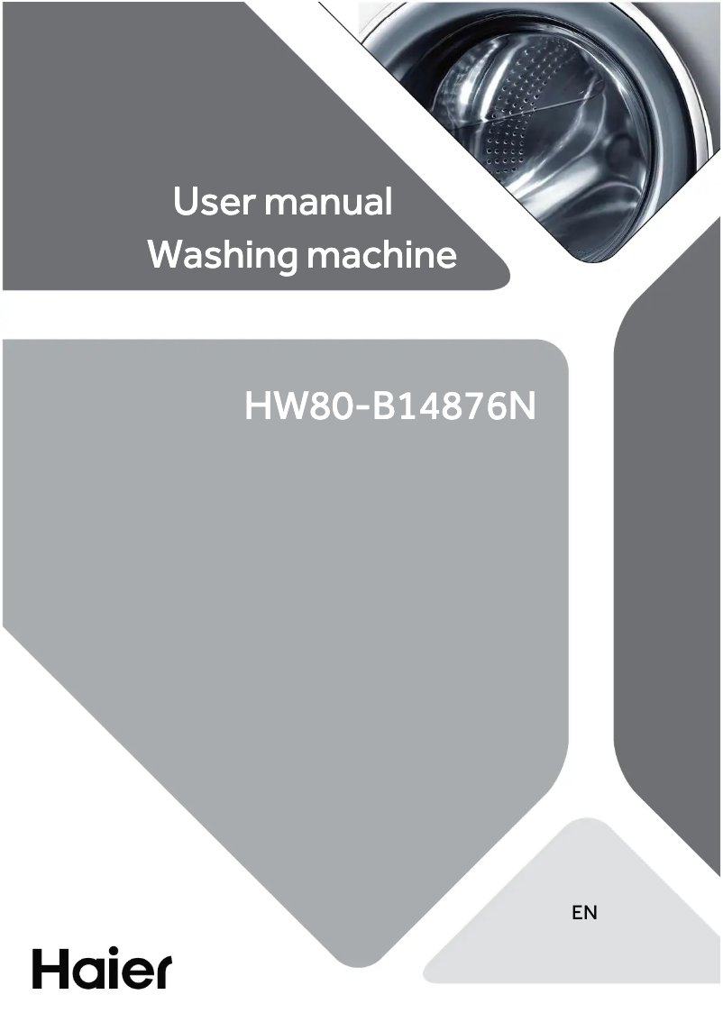 Page 1 de la notice Manuel utilisateur Haier Serie 876 HW80-B14876N