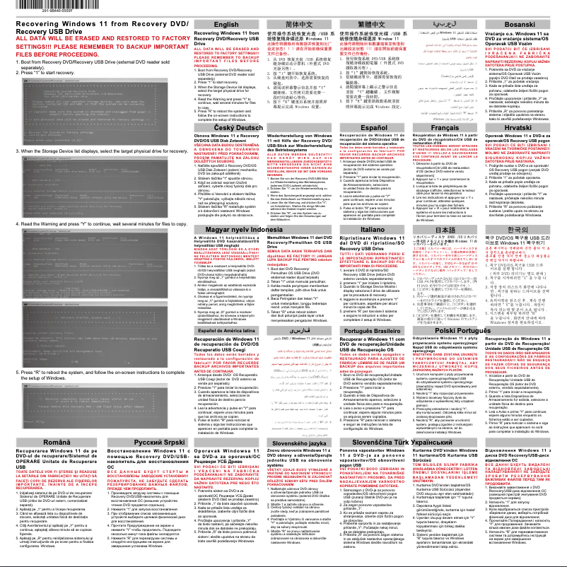 Image de la première page du manuel de l'appareil ZBOX Magnus One ERP74070W