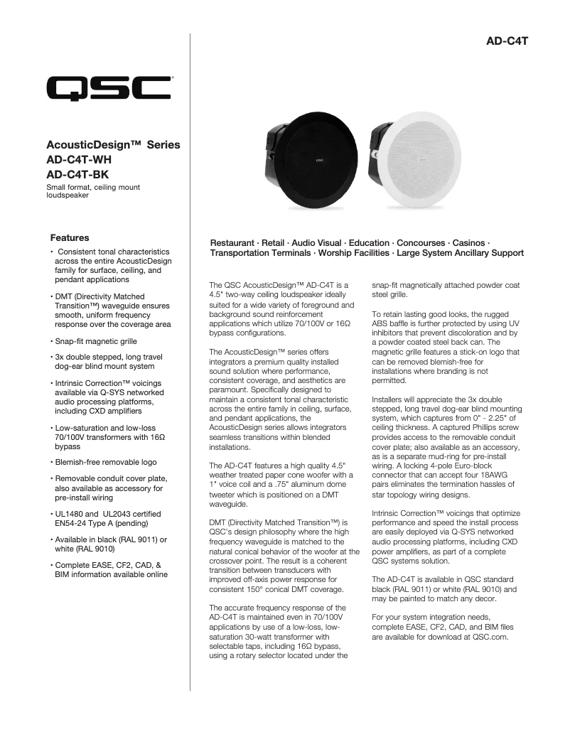 Image de la première page du manuel de l'appareil AD-C4T