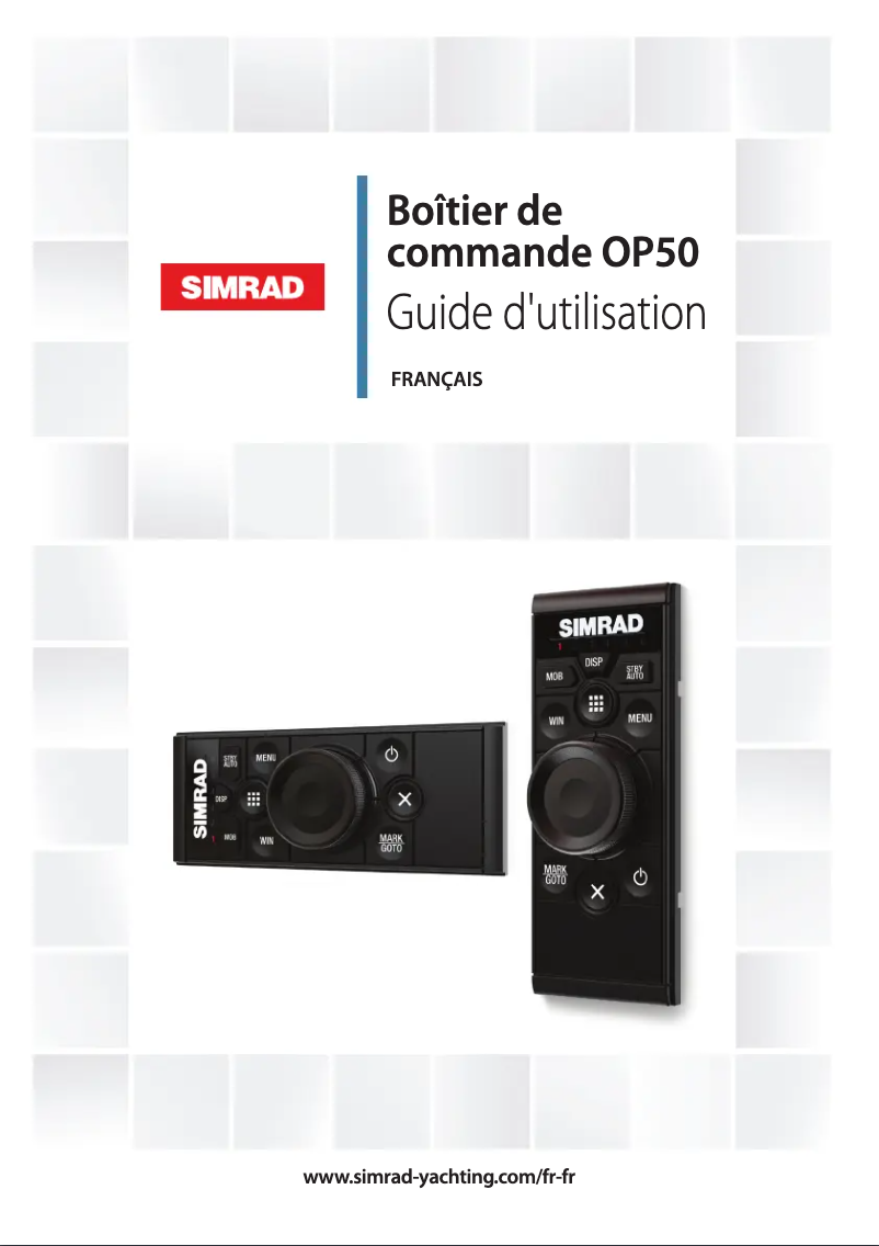 Page 1 de la notice Manuel utilisateur Simrad OP50