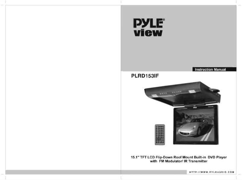Image de la première page du manuel de l'appareil PLRD153IF
