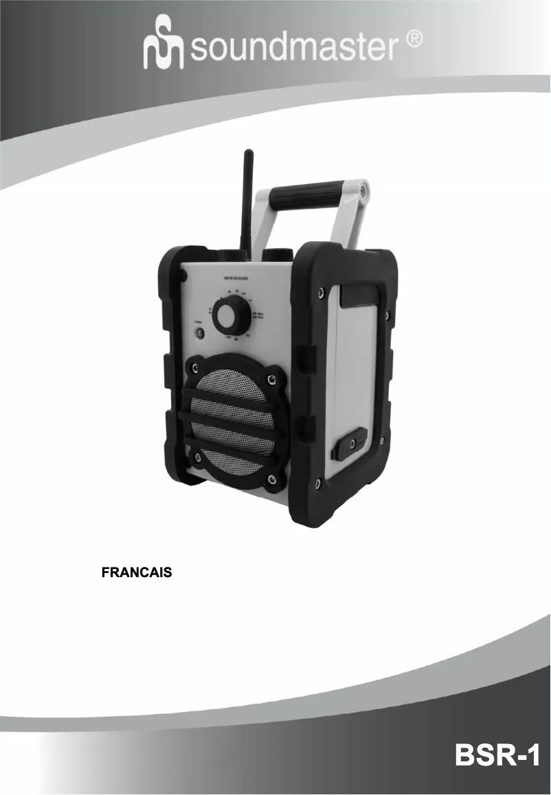 Page 1 de la notice Manuel utilisateur Soundmaster BSR-1