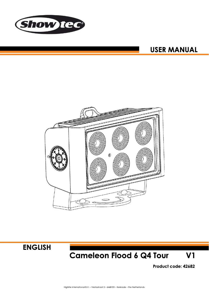 Page n°1 - Manuel utilisateur Showtec Cameleon Flood 6 Q4 Tour