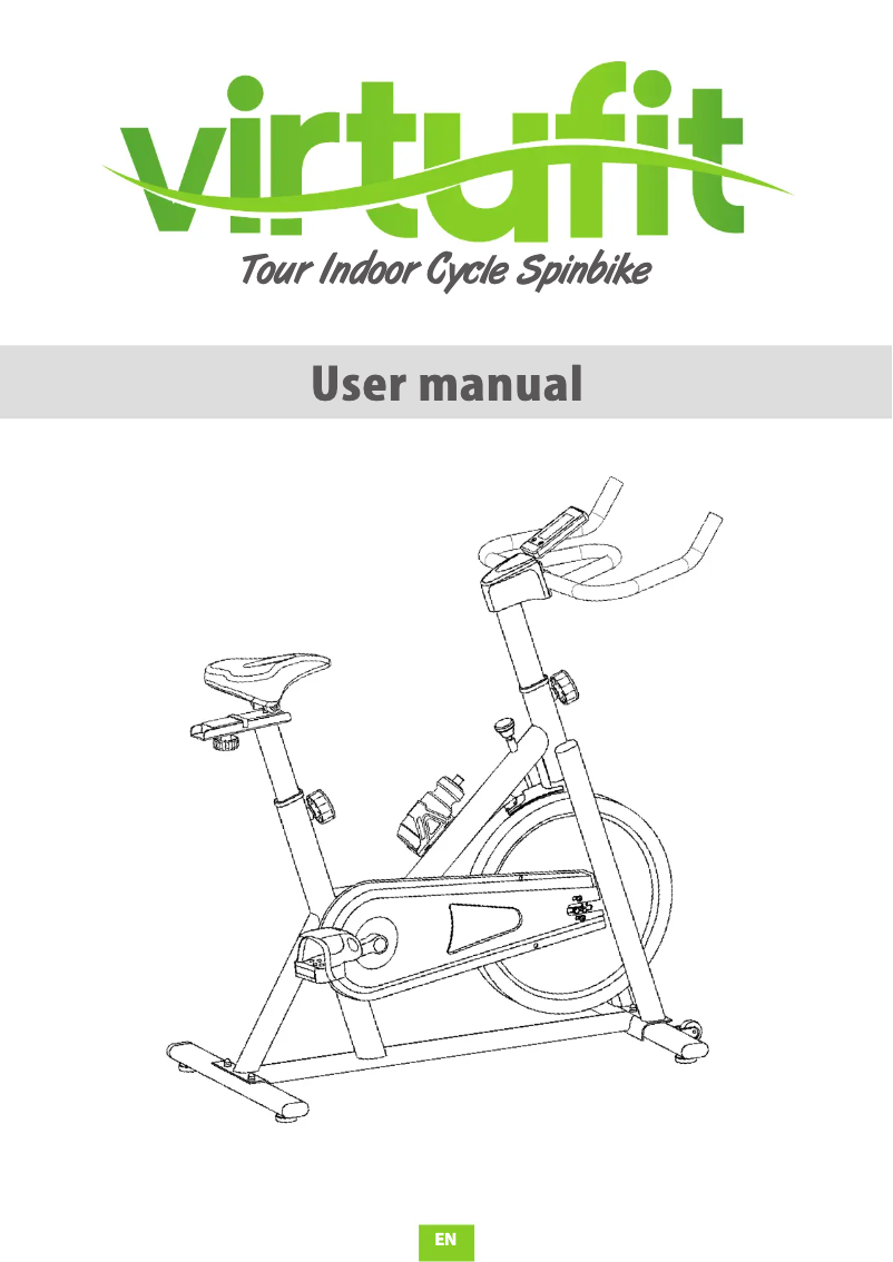 Page 1 de la notice Manuel utilisateur VirtuFit Tour Indoor Cycle