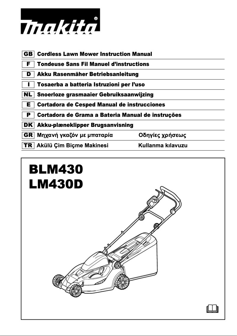 Page n°1 - Manuel utilisateur Makita BLM430Z