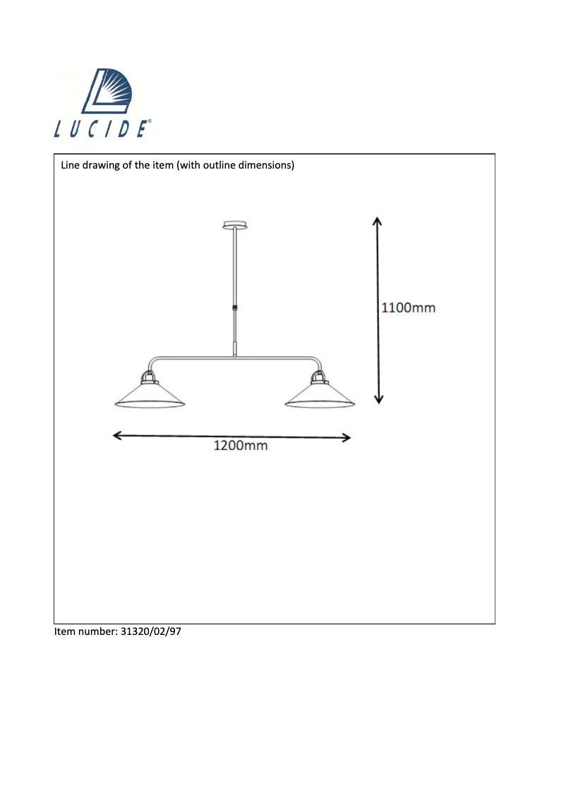 Page 1 de la notice Manuel utilisateur Lucide Berkley 31320/02/97