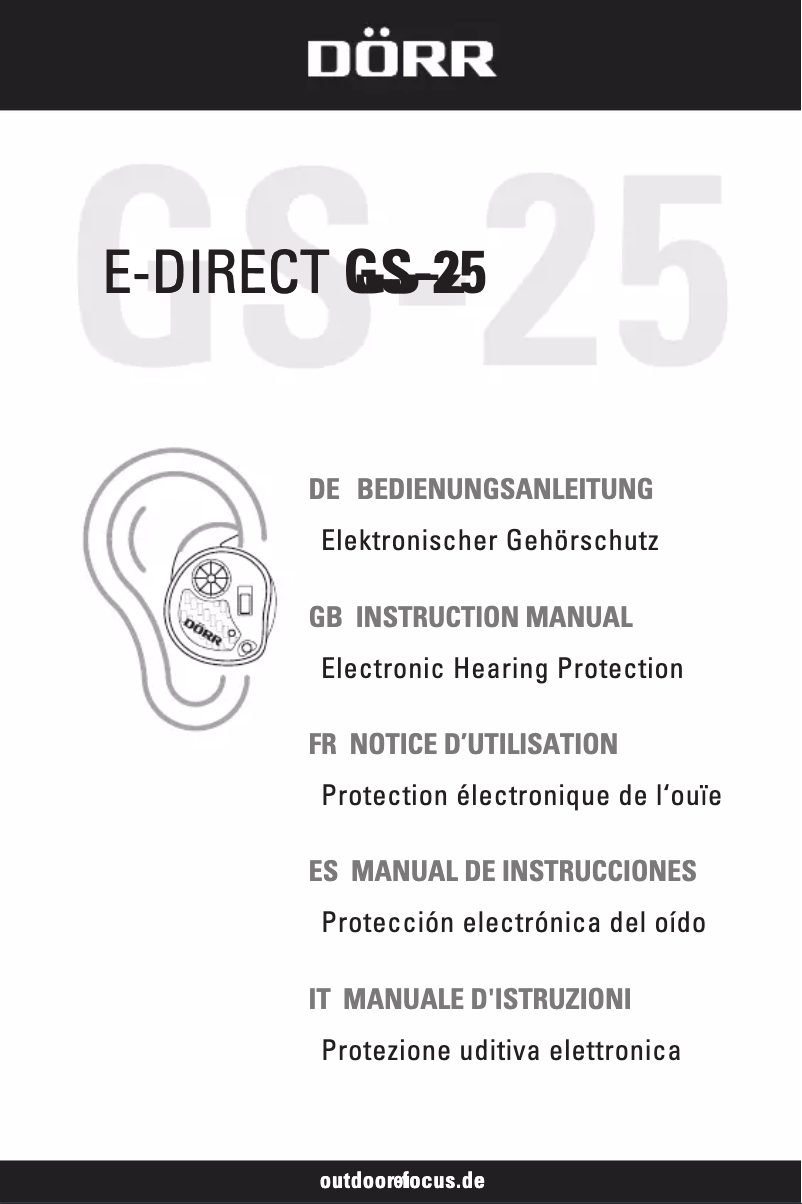 Page 1 de la notice Manuel utilisateur Dörr E-Direct GS-25