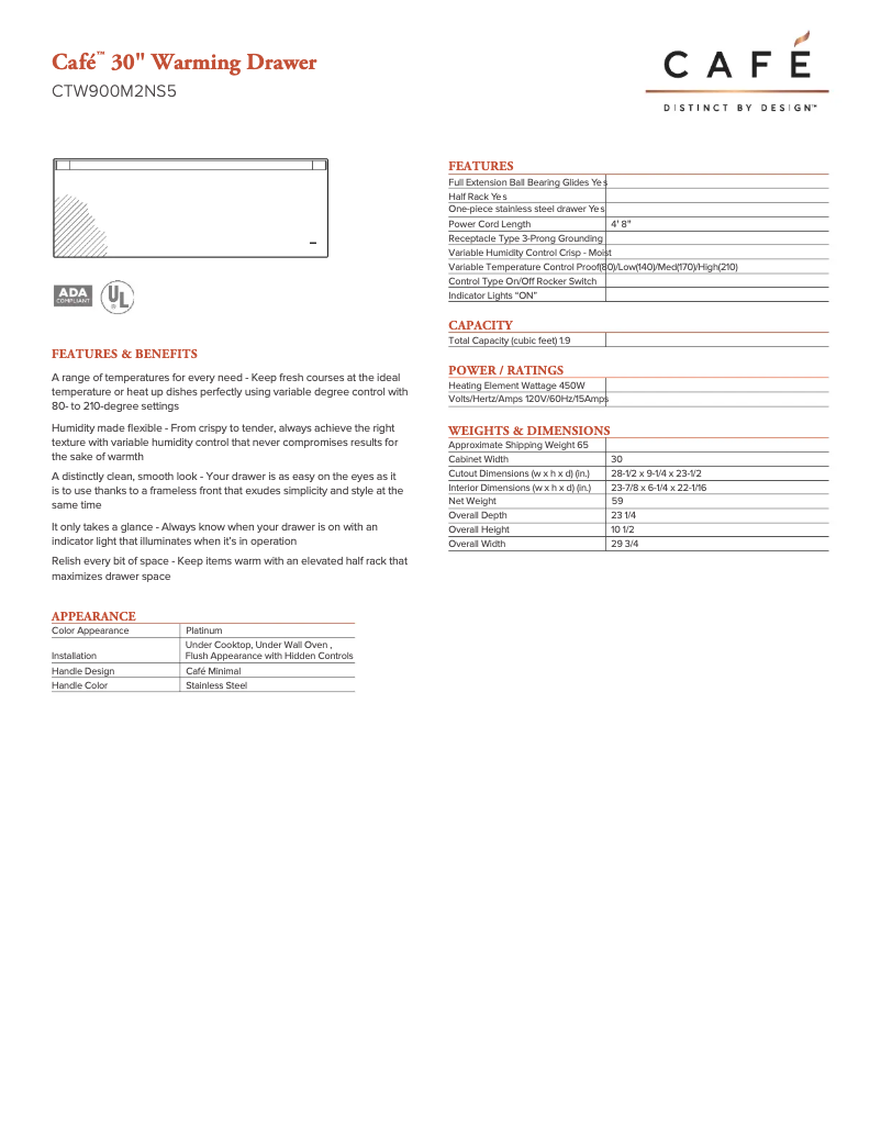 Image de la première page du manuel de l'appareil CTW900M2NS5