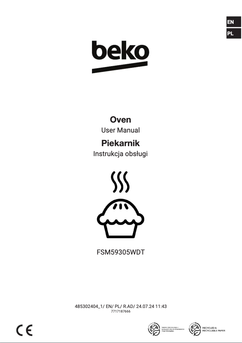 Page n°1 - Manuel utilisateur Beko FSM59305WDT