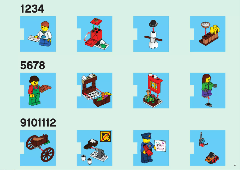 Page 1 de la notice Manuel utilisateur Lego City 60063