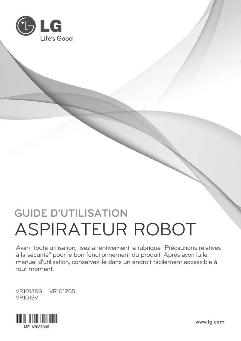 Page n°1 - Manuel utilisateur LG VR1013RG
