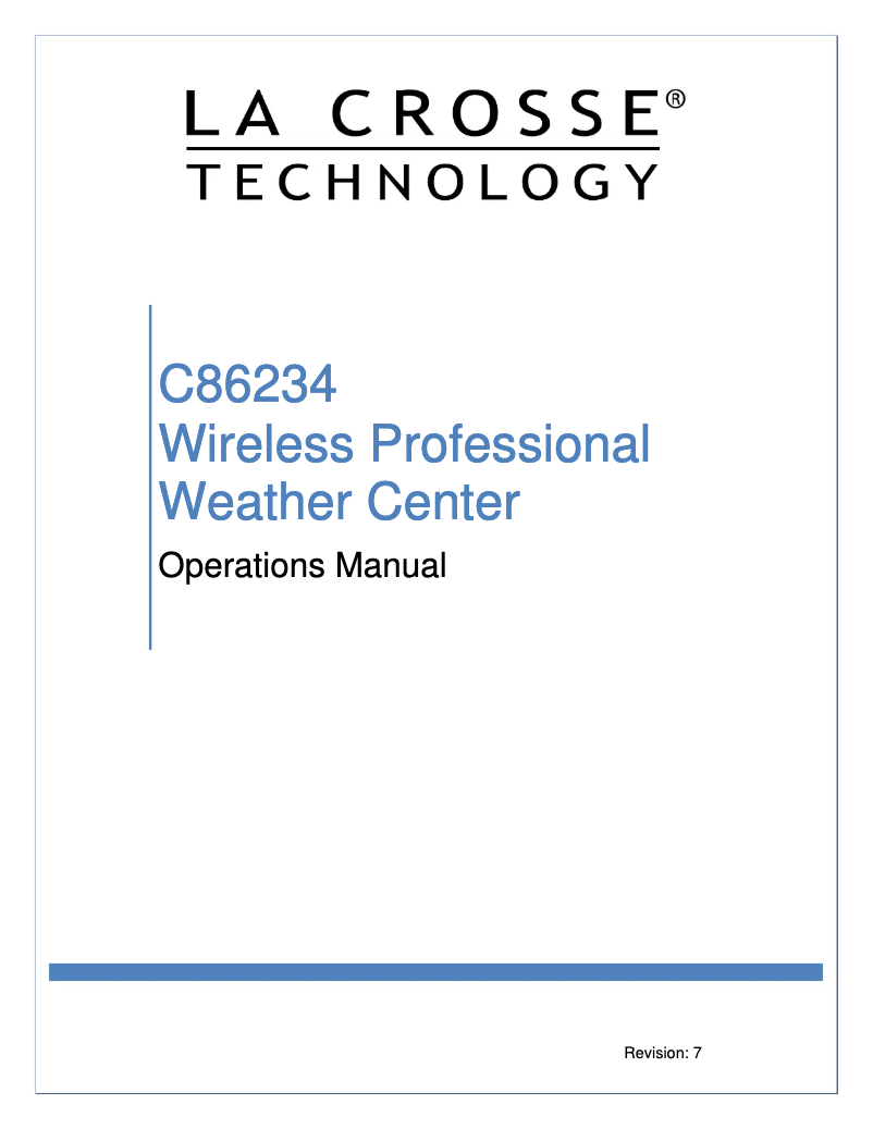 Image de la première page du manuel de l'appareil C86234