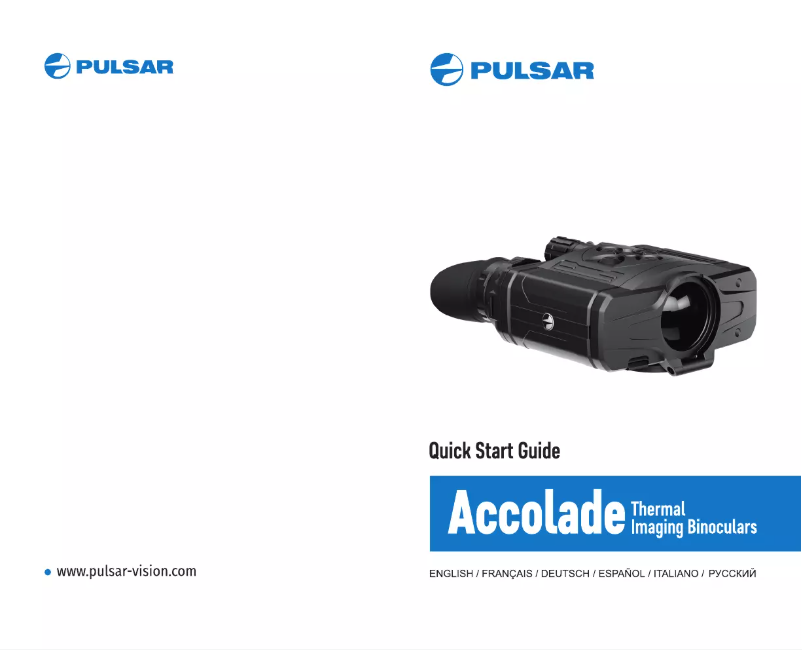 Page n°1 - Manuel utilisateur Pulsar Accolade XP50