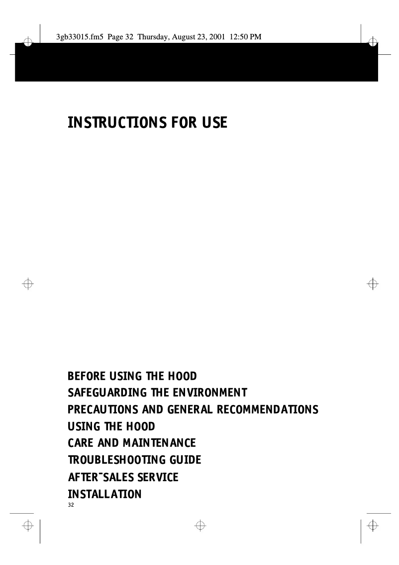 Page 1 de la notice Manuel utilisateur Whirlpool AKR 646 IX