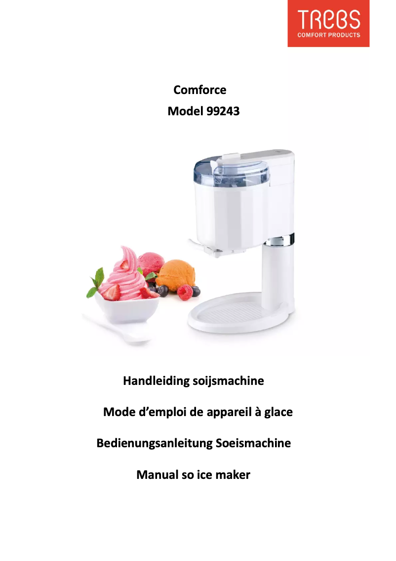Page 1 de la notice Manuel utilisateur Trebs Comfortice 99243