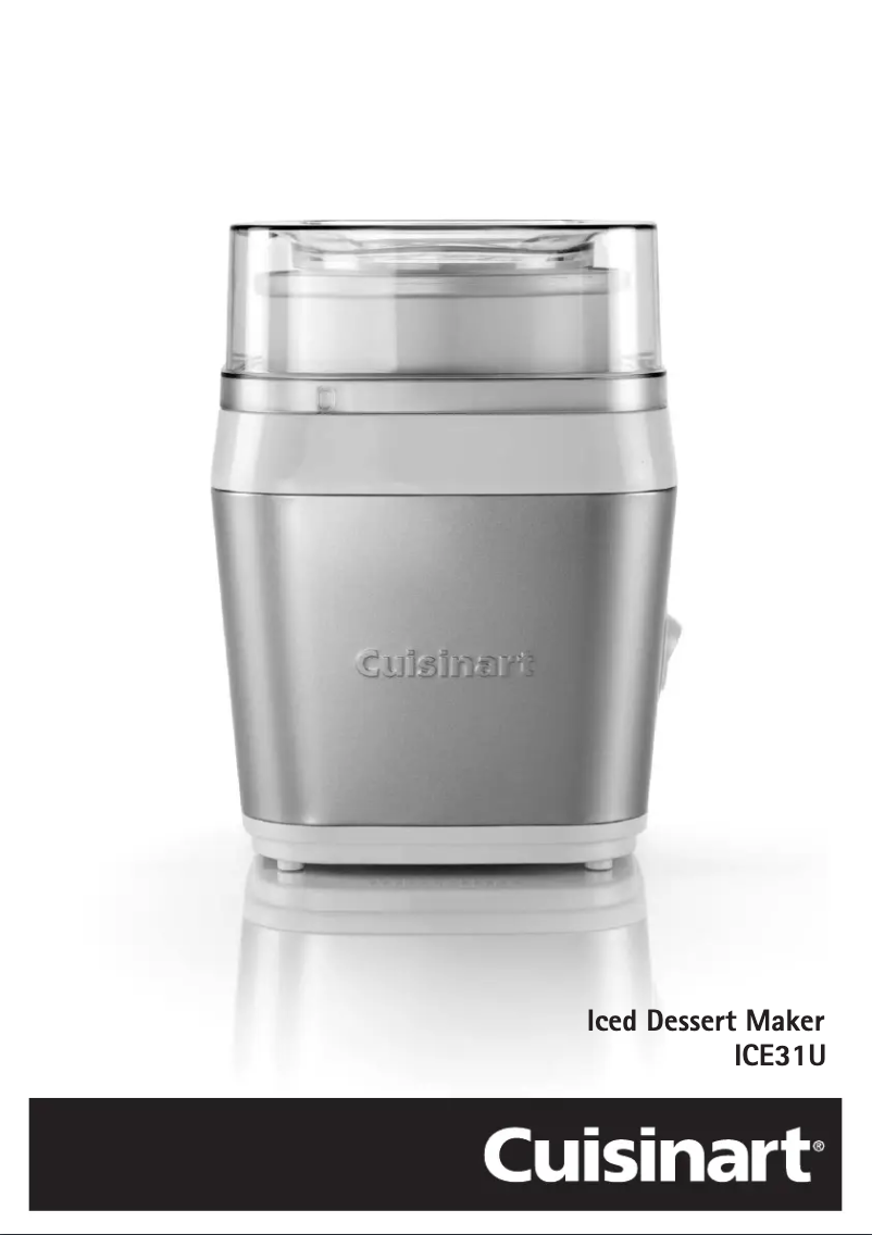 Page 1 de la notice Manuel utilisateur Cuisinart ICE31U