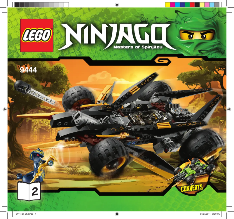 Page 1 de la notice Manuel utilisateur Lego Cole's Tread Assault