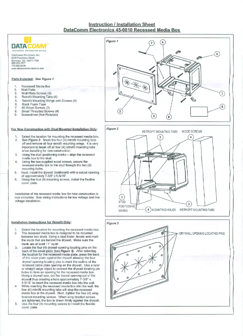 Page n°1 - Manuel utilisateur Monoprice 4654