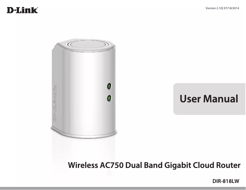Página 1 del manual Manual de usuario D-Link DIR-818LW