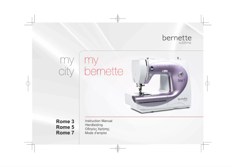 Página 1 del manual Manual de usuario Bernina Bernette Rome 7