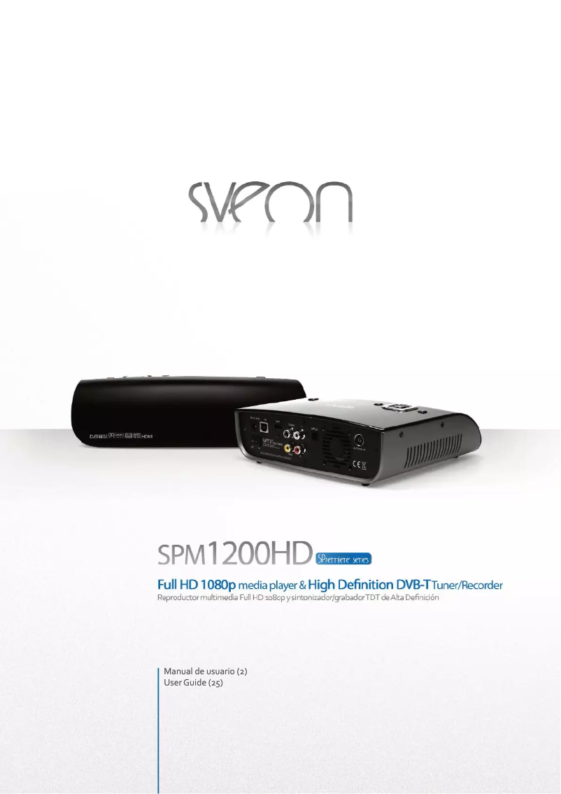 Page n°1 - Manuel utilisateur Sveon SPM1200HD