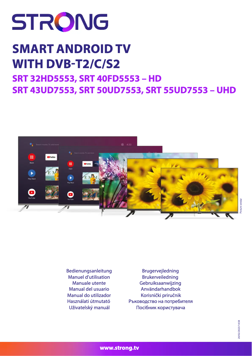 Page n°1 - Manuel utilisateur Strong SRT 32HD5553