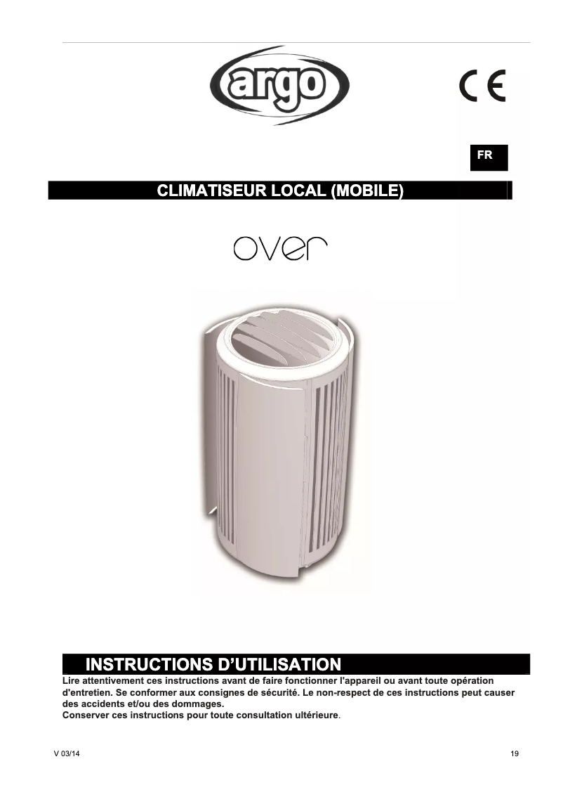 Página 1 del manual Manual de usuario ARGO Over