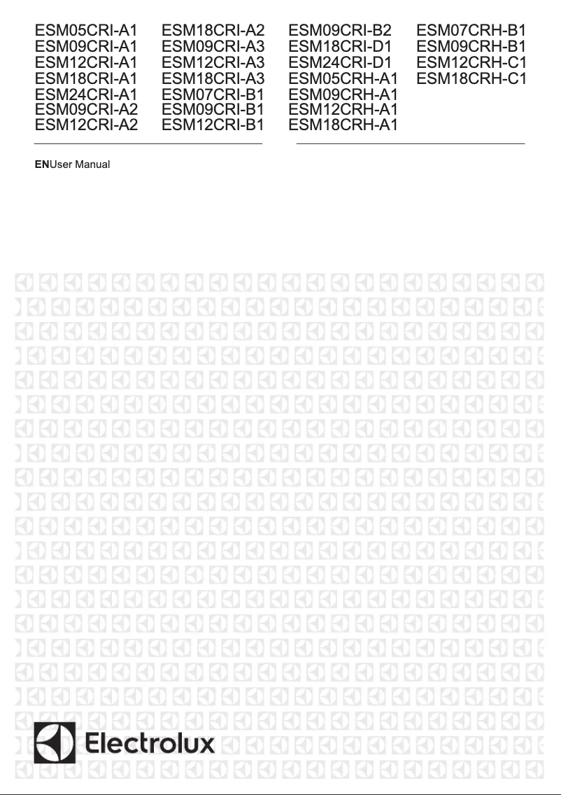 Page 1 de la notice Manuel utilisateur Electrolux ESM24CRI-D1