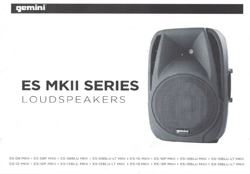 Page n°1 - Manuel utilisateur Gemini ES-15P