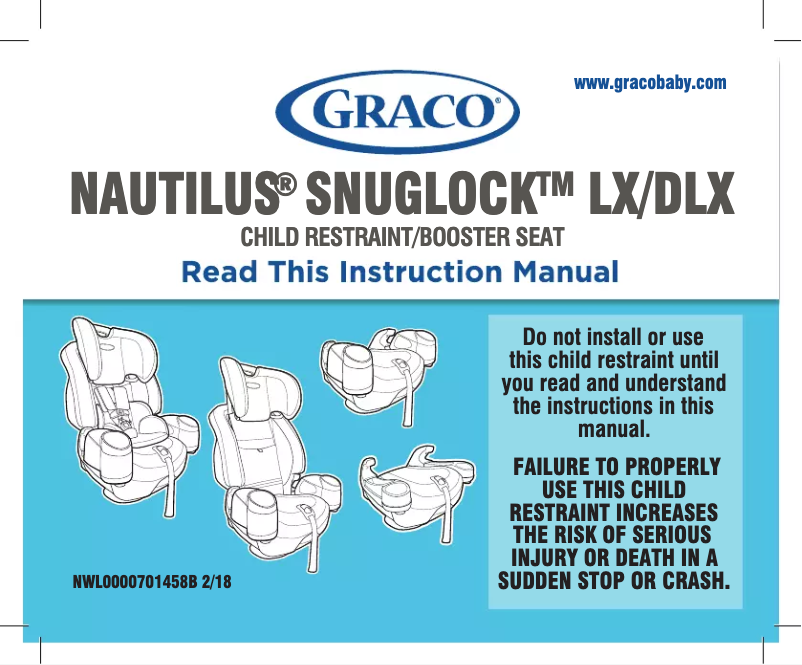 Image de la première page du manuel de l'appareil Nautilus SnugLock LX